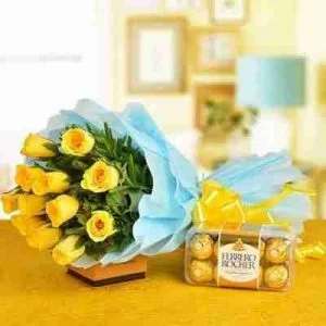 Yellow Roses Chocolate