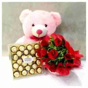 Chocolates N Roses Teddy Love