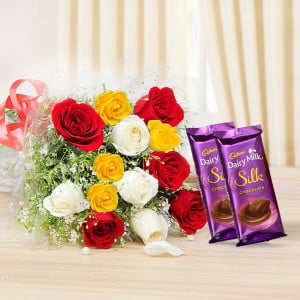 Combo of Roses and Chocolate