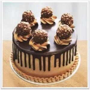 Creamy Ferreo Rocher Chocolate Cake
