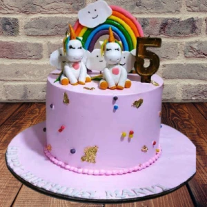 Two Unicorn Cake