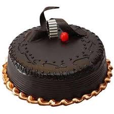Round Chocolate Truffle Cake