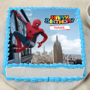 Spiderman Birthday Poster Cake